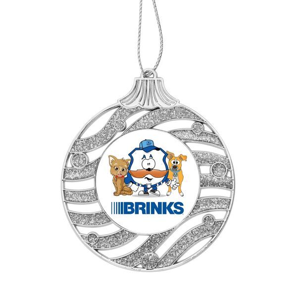 Glitter Bulb Die Cast Holiday Ornament