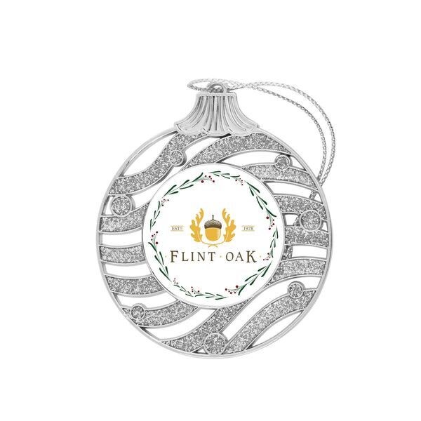 Glitter Bulb Die Cast Holiday Ornament