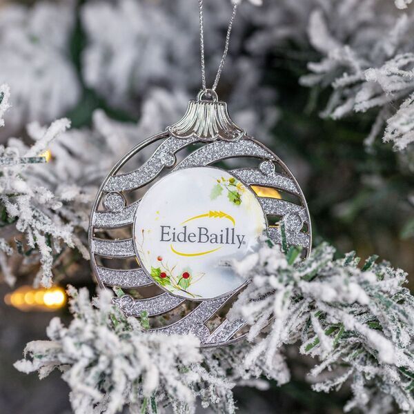 Glitter Bulb Die Cast Holiday Ornament