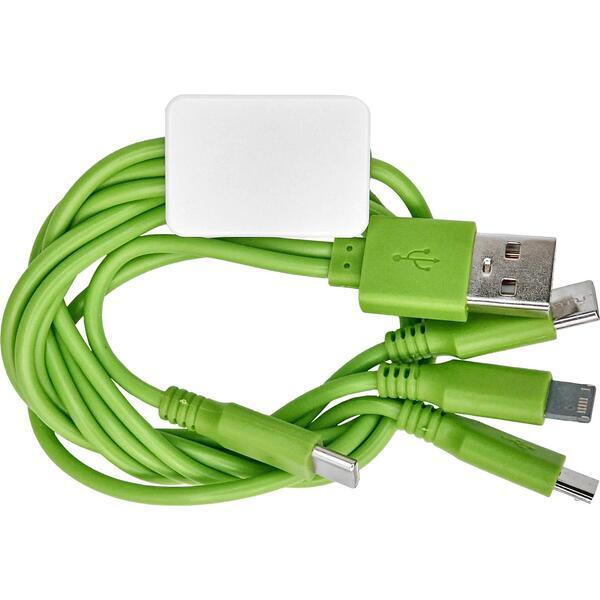 Dual Input 3' Snap Colorful Cable