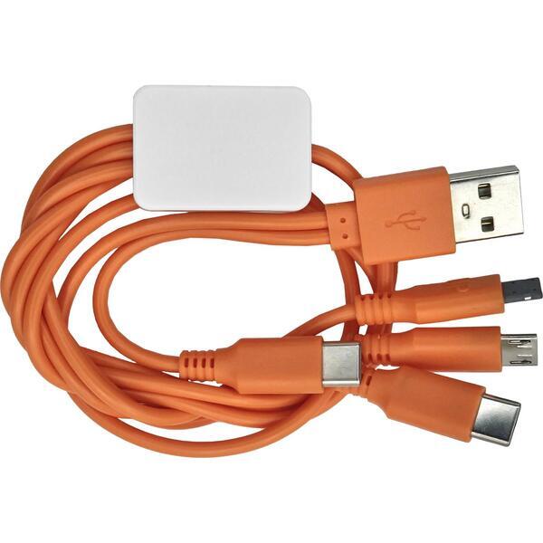 Dual Input 3' Snap Colorful Cable