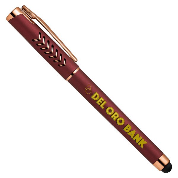 Hollywood Rose Gold Gel Pen w/Stylus, Full Color