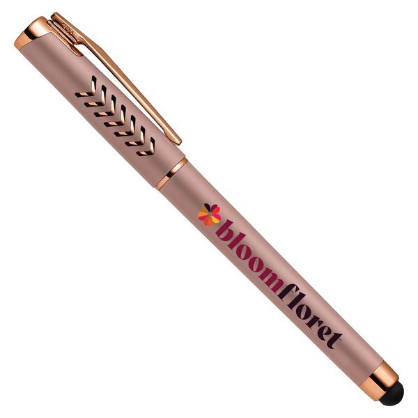 Hollywood Rose Gold Gel Pen w/Stylus, Full Color
