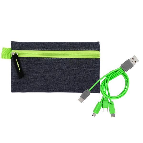 Large G Line Pouch & Colorful Cable Set