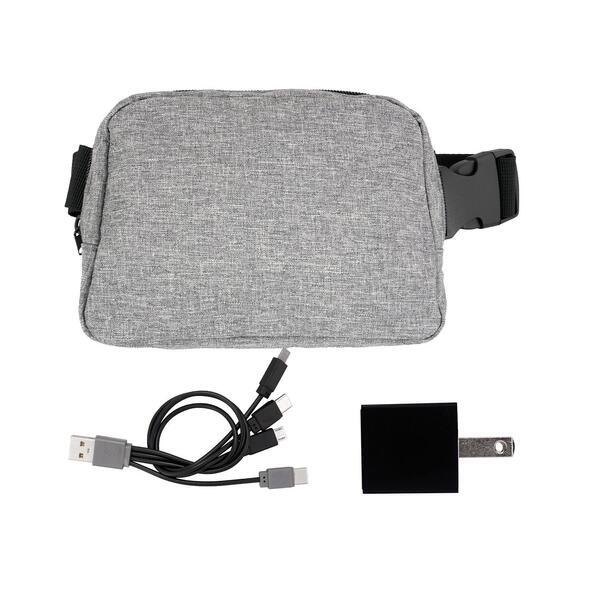 Recycled Fanny Pack Wall Charging Set
