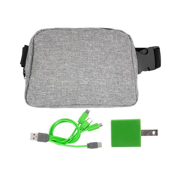 Recycled Fanny Pack Wall Charging Set