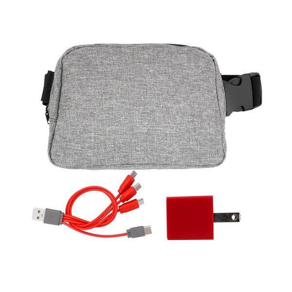 Recycled Fanny Pack Wall Charging Set