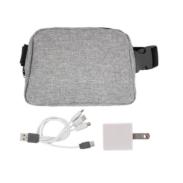 Recycled Fanny Pack Wall Charging Set