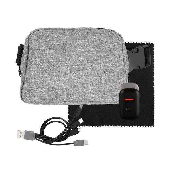 Fast Charger Recycled Fanny Pack Tech Set