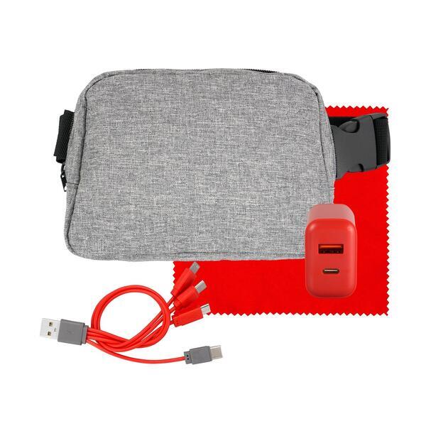 Fast Charger Recycled Fanny Pack Tech Set