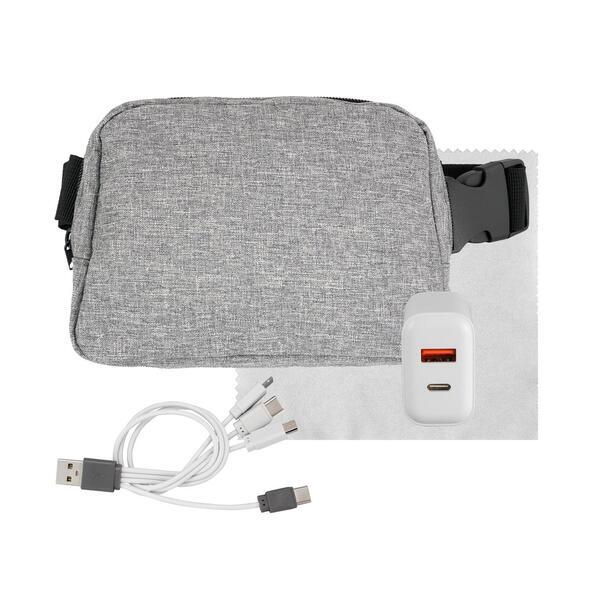 Fast Charger Recycled Fanny Pack Tech Set