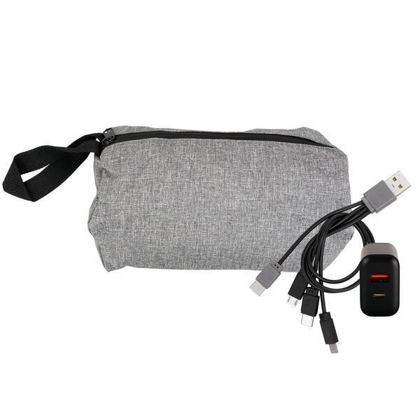 Recycled Travel Pouch Fast Charging Set