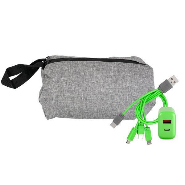 Recycled Travel Pouch Fast Charging Set