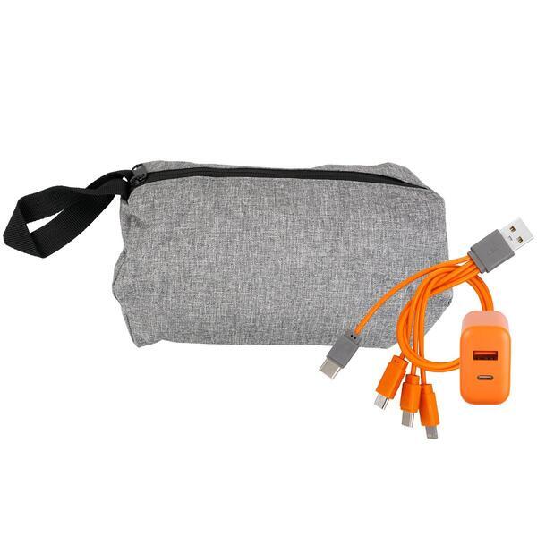 Recycled Travel Pouch Fast Charging Set