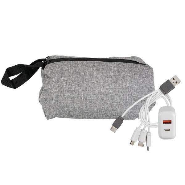 Recycled Travel Pouch Fast Charging Set