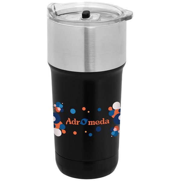 Optimus Double Wall Recycled Stainless Tumbler with Ceramic Interior, Full Color, 20oz.