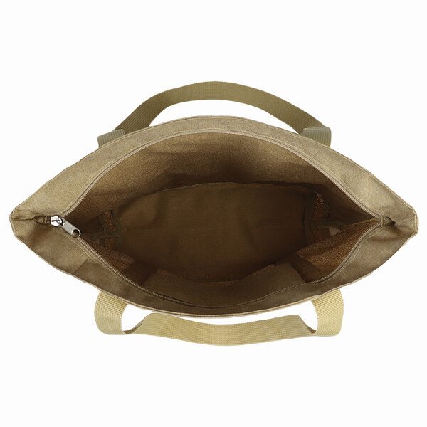 Sustainable Cork & rPET Tote w/ Zipper