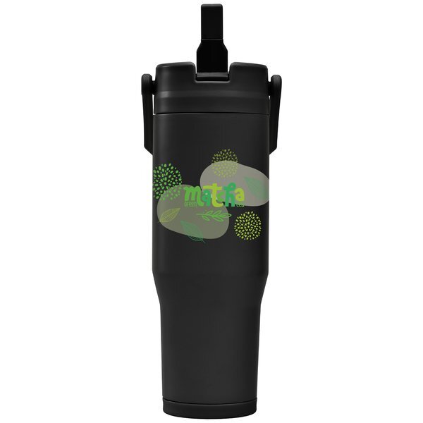 Polar Duo Double-Wall Recycled Stainless Steel Tumbler with Storage Base,  Full Color, 32oz.