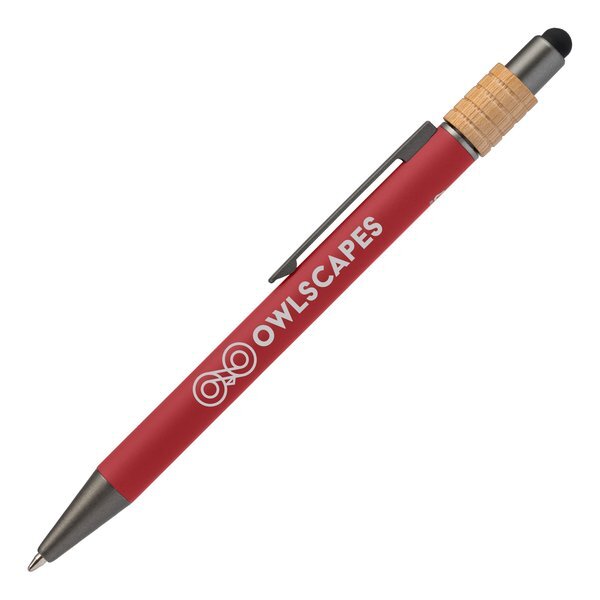 Reborn Spinner Recycled Aluminum Pen w/ Stylus, Laser