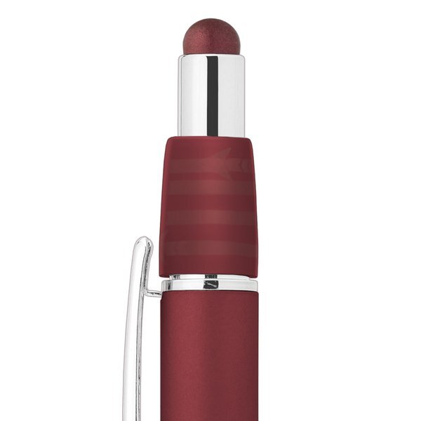 Retractable Orbit Spinner Chrome Metal Pen w/ Stylus, Laser