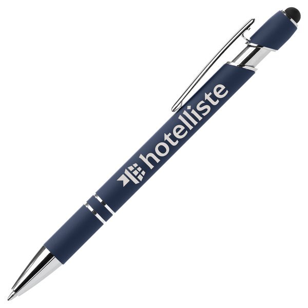 Ellipse Softy Recycled Aluminum Pen w/ Stylus + Anti-Fraud Ink, Laser