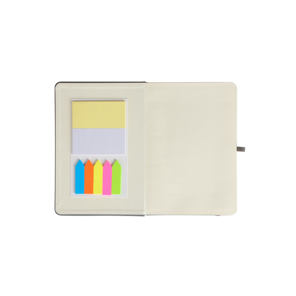 Notebook w/ Sticky Pads & Flags, 5" x 7"