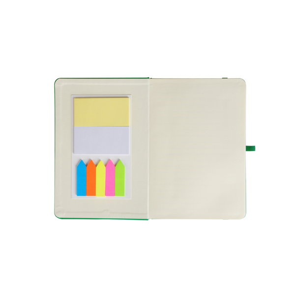 Notebook w/ Sticky Pads & Flags, 5" x 7"