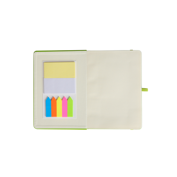 Notebook w/ Sticky Pads & Flags, 5" x 7"