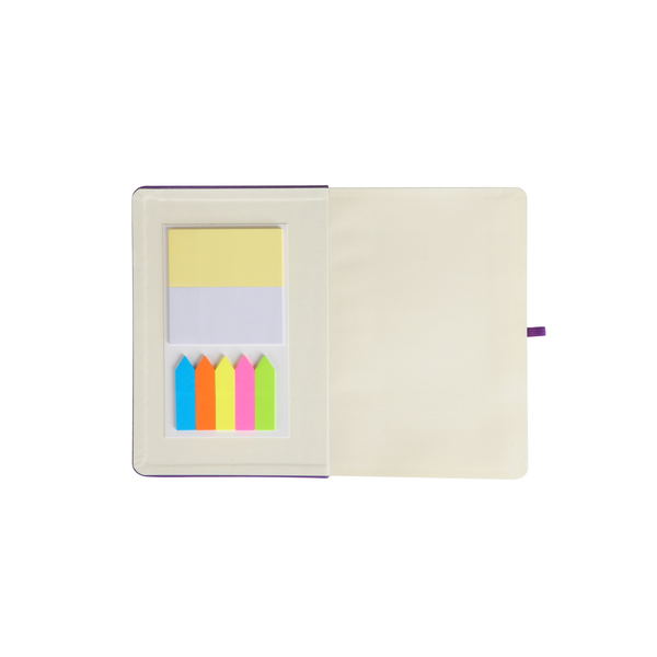 Notebook w/ Sticky Pads & Flags, 5" x 7"