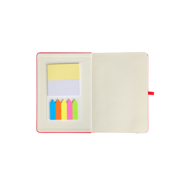 Notebook w/ Sticky Pads & Flags, 5" x 7"