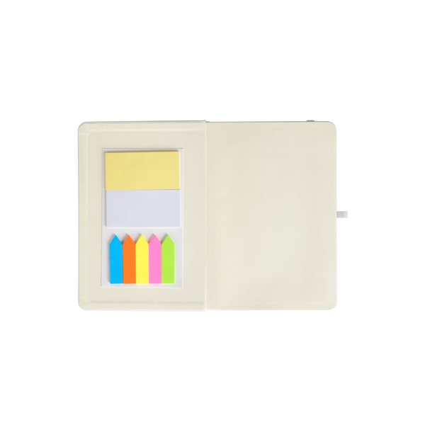 Notebook w/ Sticky Pads & Flags, 5" x 7"
