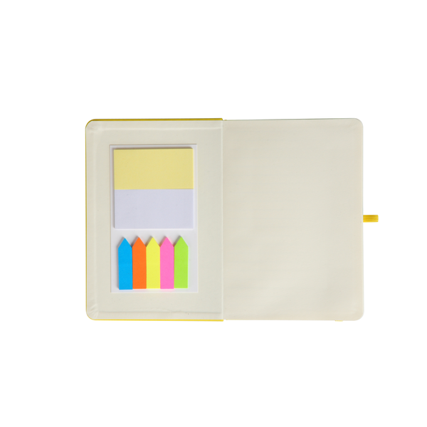 Notebook w/ Sticky Pads & Flags, 5" x 7"