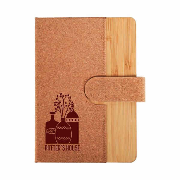 Cork & Bamboo Notebook, 5" x 7"