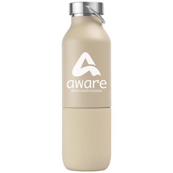 Freya Duo 2-in-1 Double Wall Recycled Stainless Steel Bottle, 20oz.