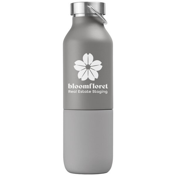 Freya Duo 2-in-1 Double Wall Recycled Stainless Steel Bottle, 20oz.