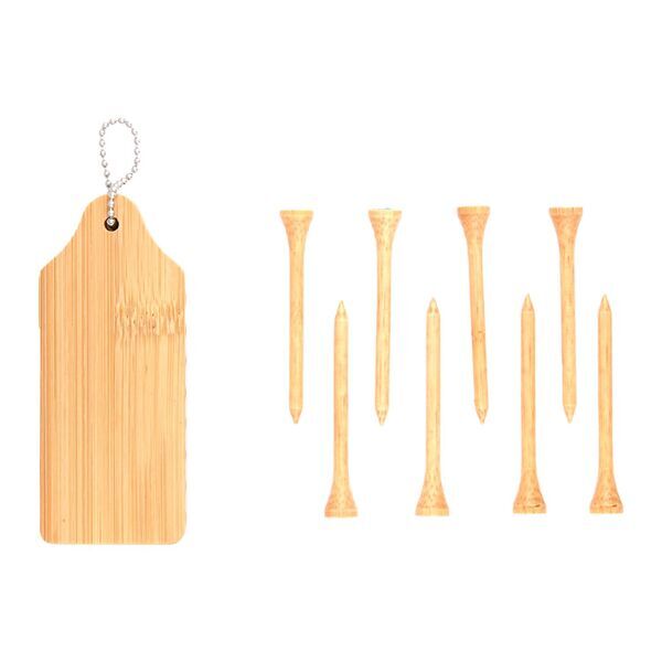 Bamboo Golf Buddy Tees & Holder