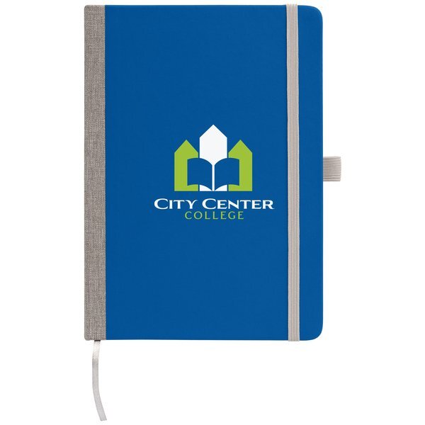 Steinbeck Recycled Two Tone Hard Cover Notebook, Full Color