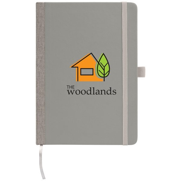 Steinbeck Recycled Two Tone Hard Cover Notebook, Full Color