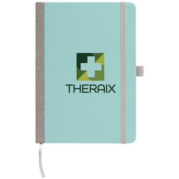 Steinbeck Recycled Two Tone Hard Cover Notebook, Full Color