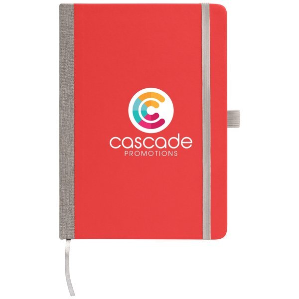 Steinbeck Recycled Two Tone Hard Cover Notebook, Full Color