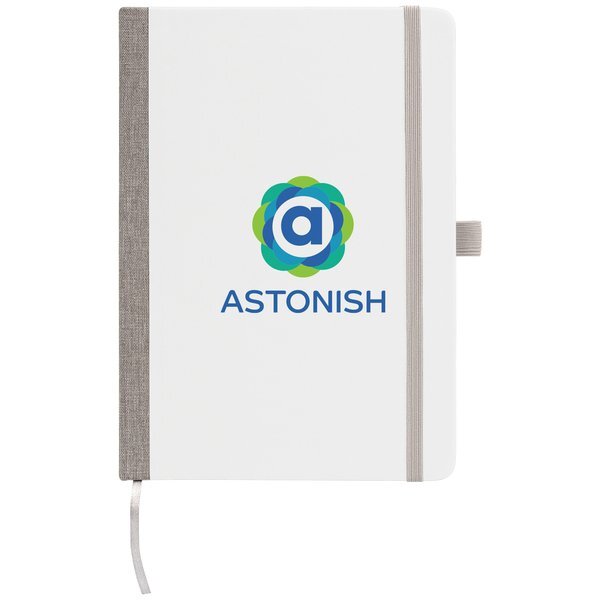 Steinbeck Recycled Two Tone Hard Cover Notebook, Full Color