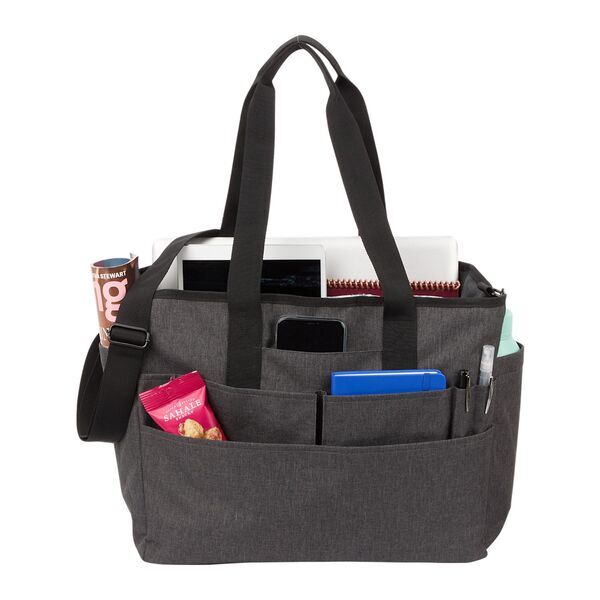 Multi-Pocket Recycled PET Laptop Tote