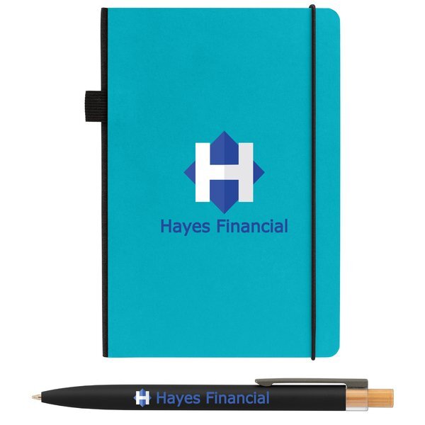 Recycled Kraft Paper Cover Journal & Pen Set, 5.9" x 8.3"