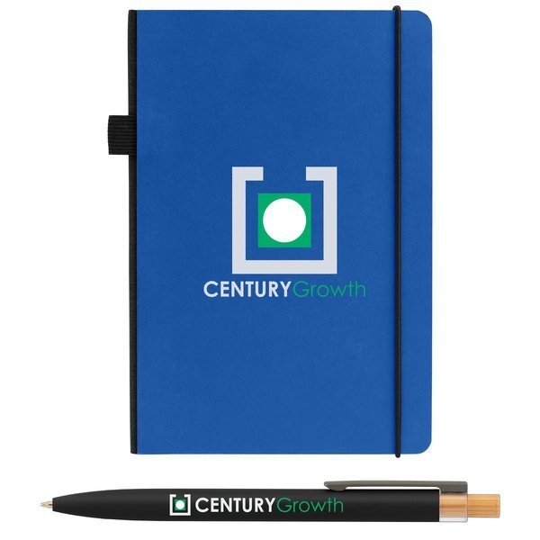 Recycled Kraft Paper Cover Journal & Pen Set, 5.9" x 8.3"