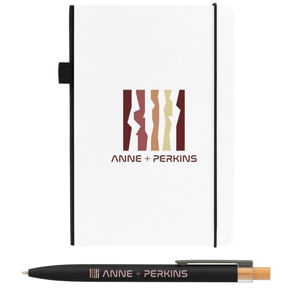 Recycled Kraft Paper Cover Journal & Pen Set, 5.9" x 8.3"