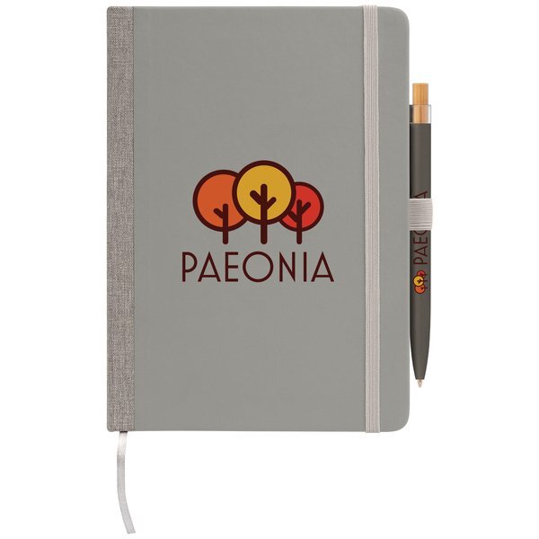 Steinbeck Recycled Hard Cover Journal & Pen Set, 5.9" x 8.3"