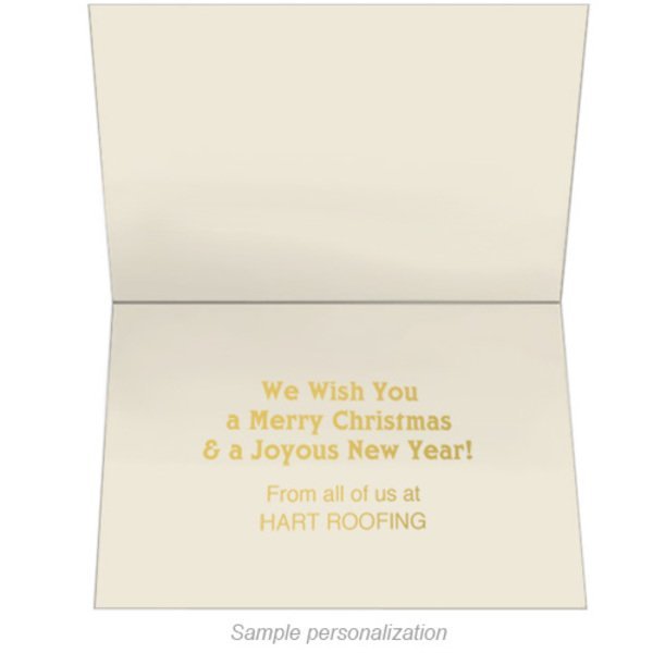 Happy Holidays Raised Foil Bow Holiday Greeting Card