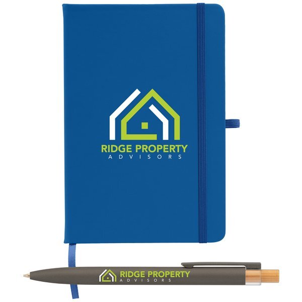 Wilde Recycled Hard Cover Journal & Pen Set, 5.5" x 8.3"