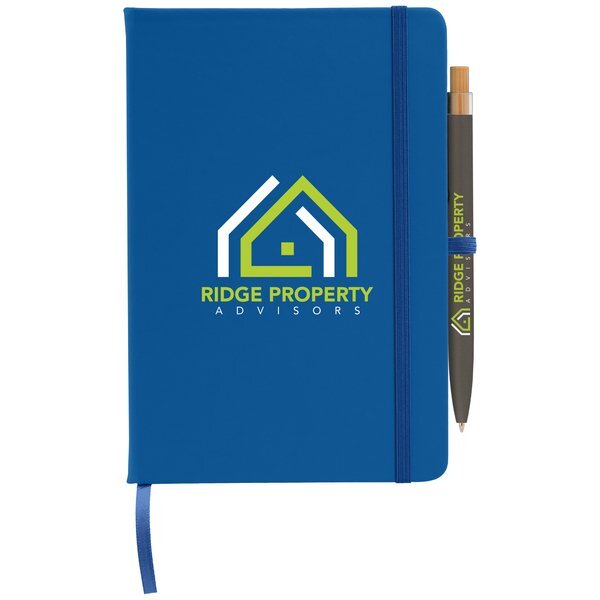 Wilde Recycled Hard Cover Journal & Pen Set, 5.5" x 8.3"