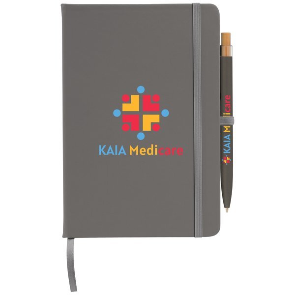 Wilde Recycled Hard Cover Journal & Pen Set, 5.5" x 8.3"